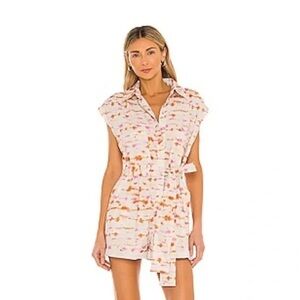 Blank NYC Pink and Orange Rooftop Romper